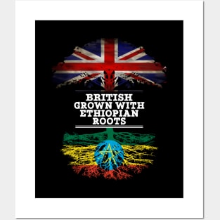 British Grown With Ethiopian Roots - Gift for Ethiopian With Roots From Ethiopia Posters and Art